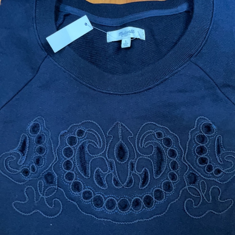 NEW Madewell sweatshirt with cutout design